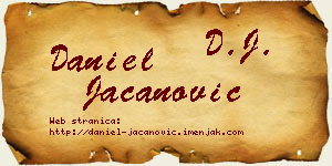 Daniel Jacanović vizit kartica